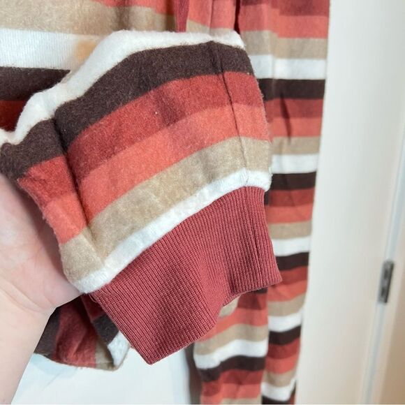 NWT Z Supply The Rainbow Stripe Cropped Jogger in Rust XS - Picture 7 of 7